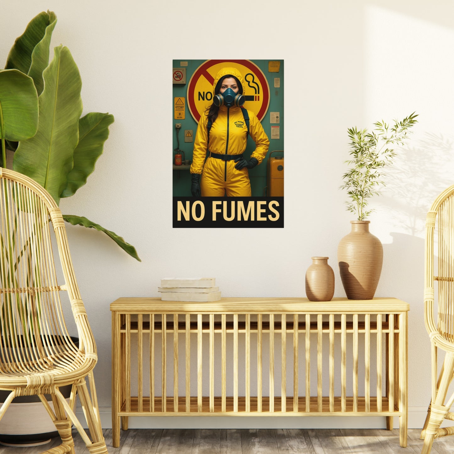 No Fumes Foam Board Sign