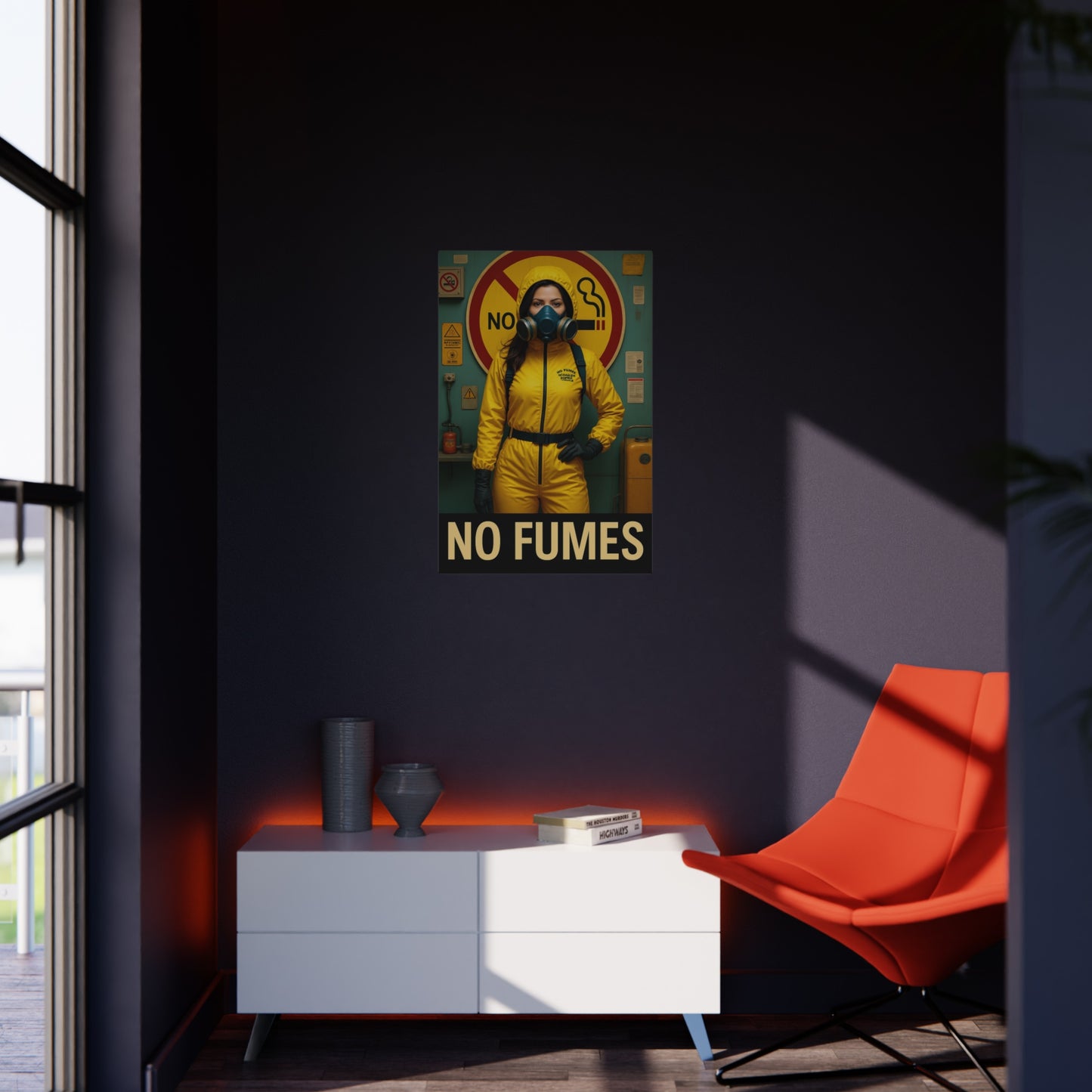 No Fumes Foam Board Sign