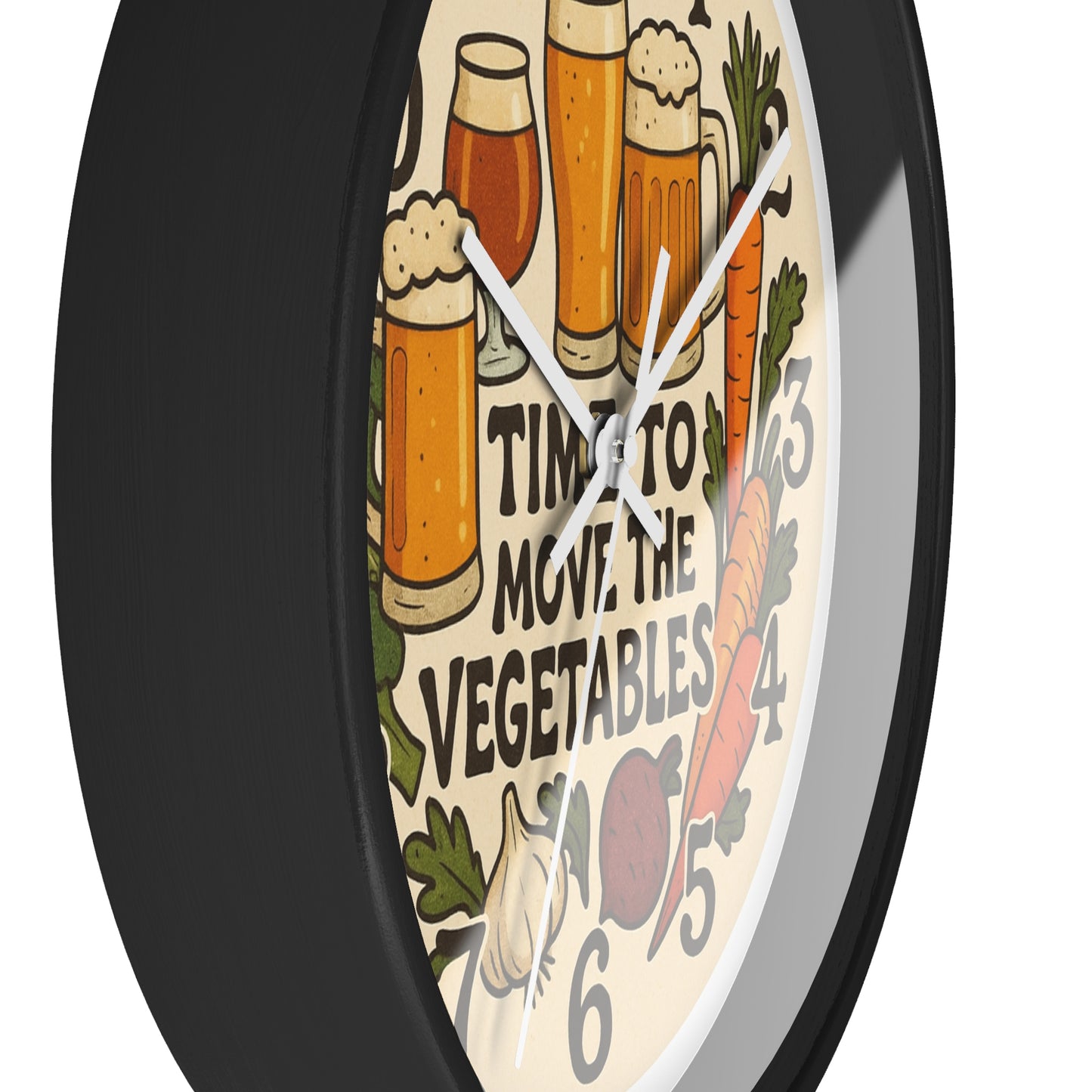 Moving Veggies Clock