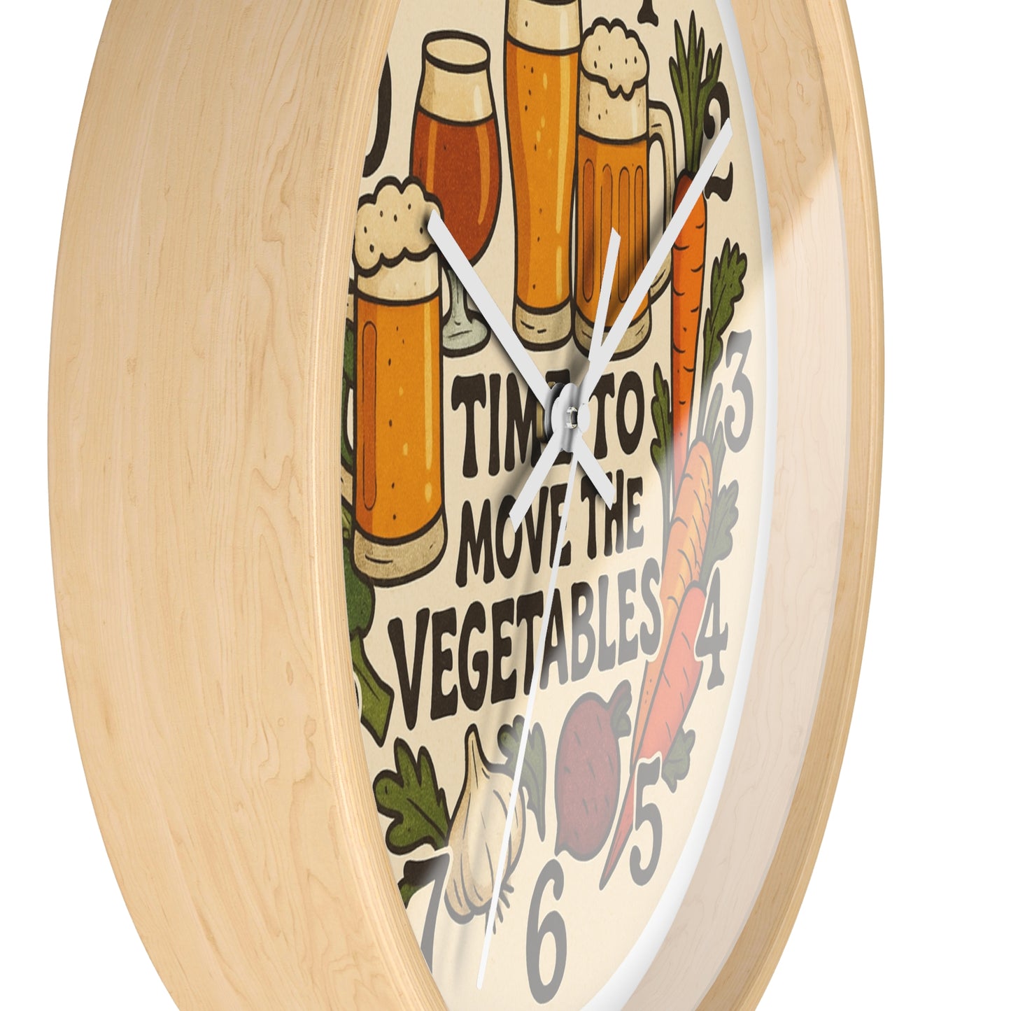 Moving Veggies Clock