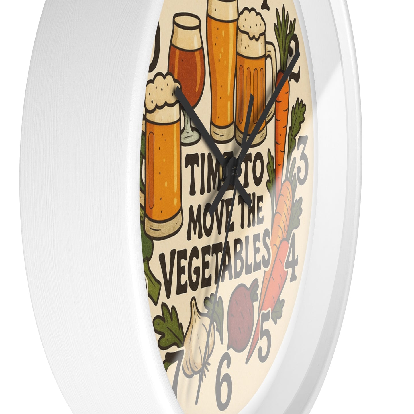 Moving Veggies Clock