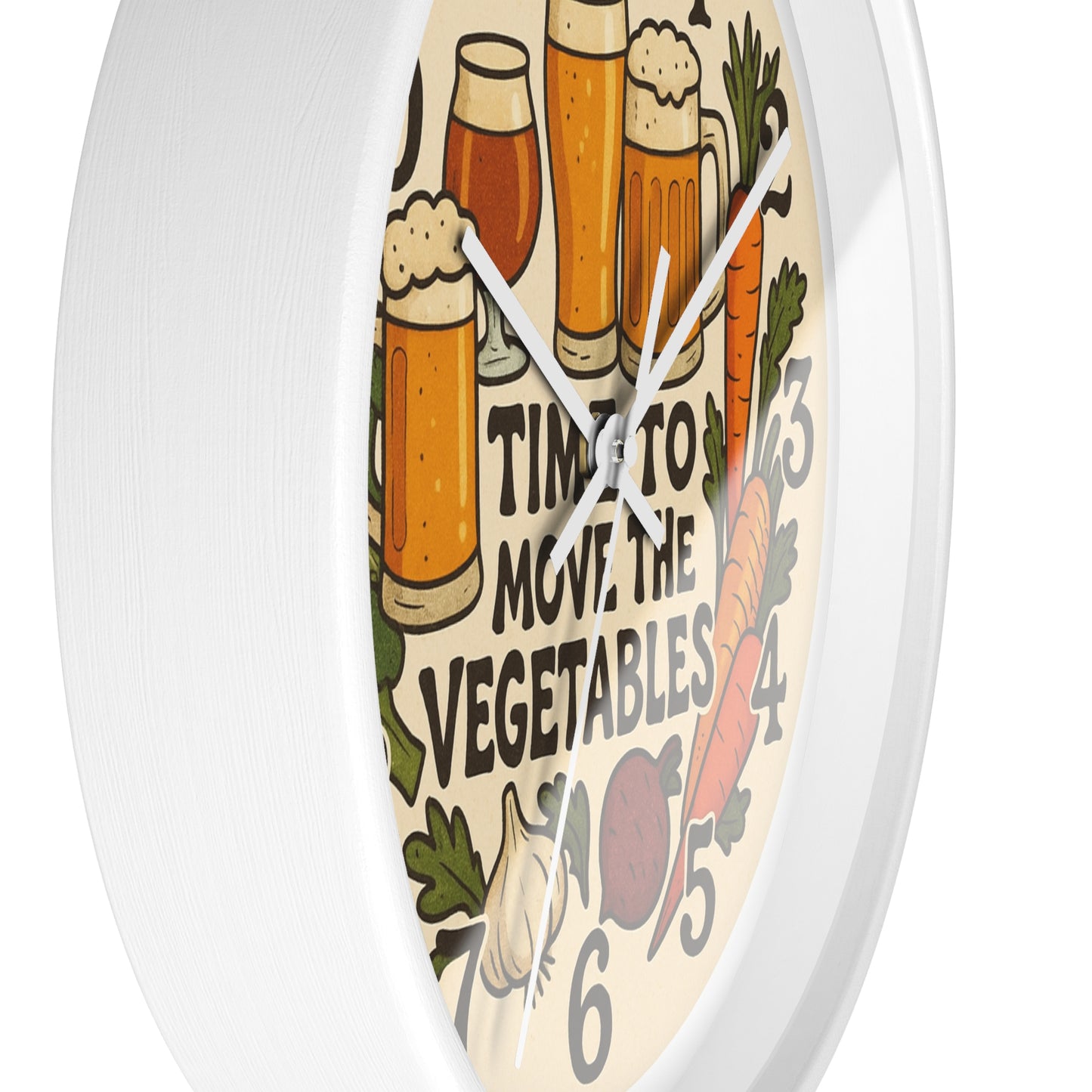 Moving Veggies Clock