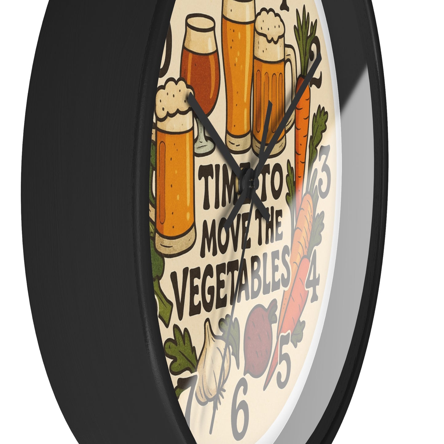 Moving Veggies Clock