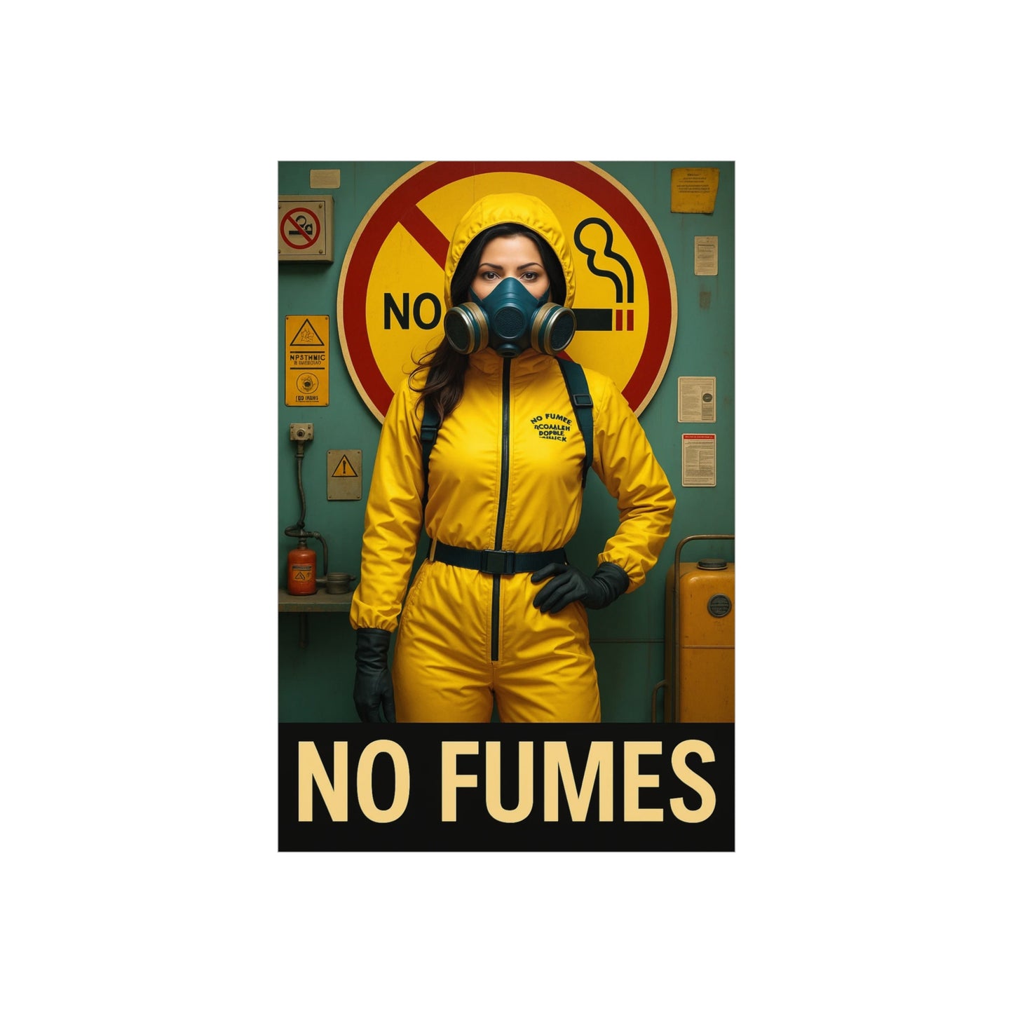No Fumes Foam Board Sign